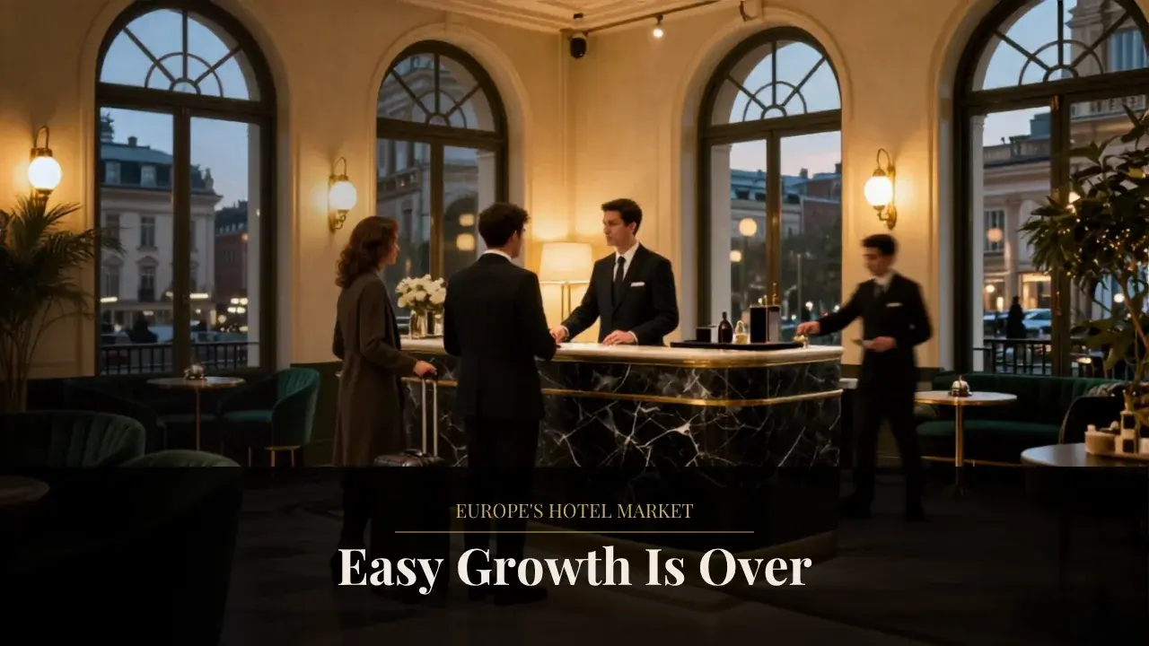 Europe's Hotel Market Is Resilient, But the Easy Growth Phase Is Over