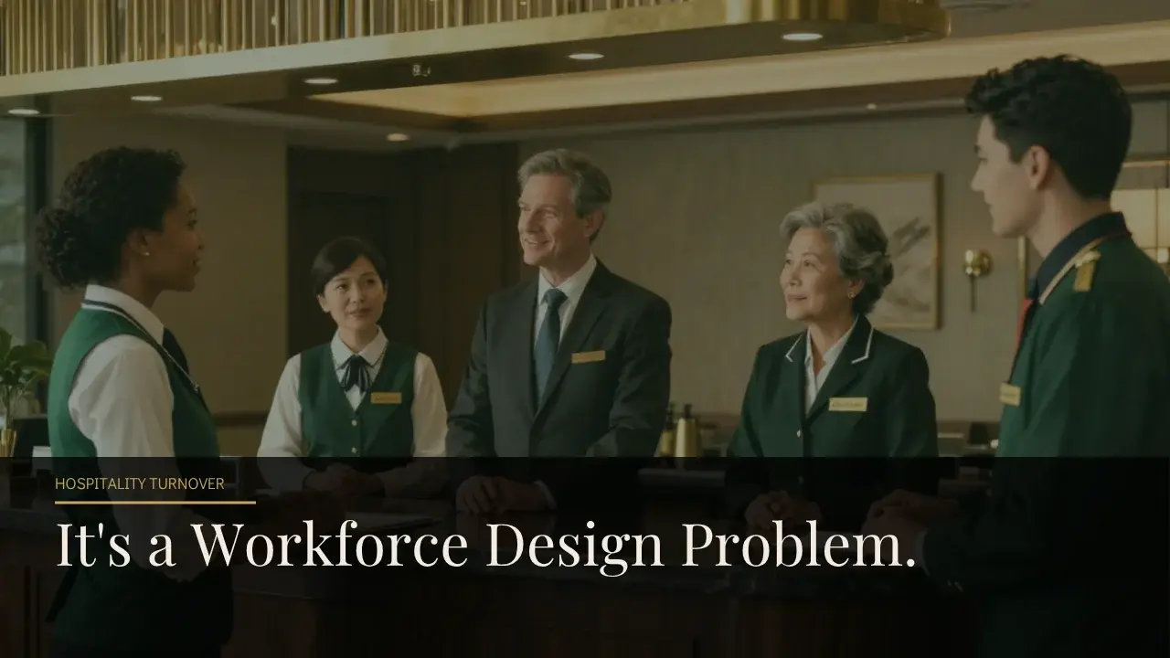 Hospitality Turnover Is No Longer Just a Retention Problem. It Is a Workforce Design Problem.